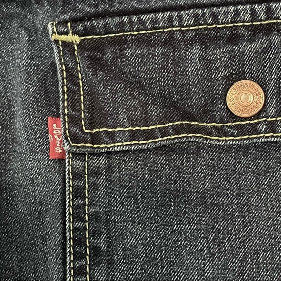 LEVIS Outback Demi Boot Cut Jeans WOMENS 14M 33x30 Blue Denim Dark Gradient Wash - Picture 11 of 16